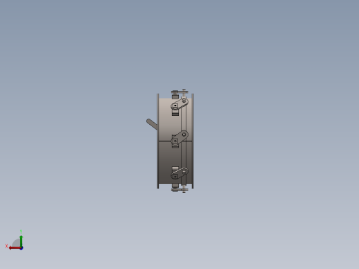 离心风机进水阀后视缩略图