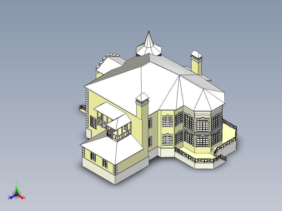 房子、建筑(160)主视图