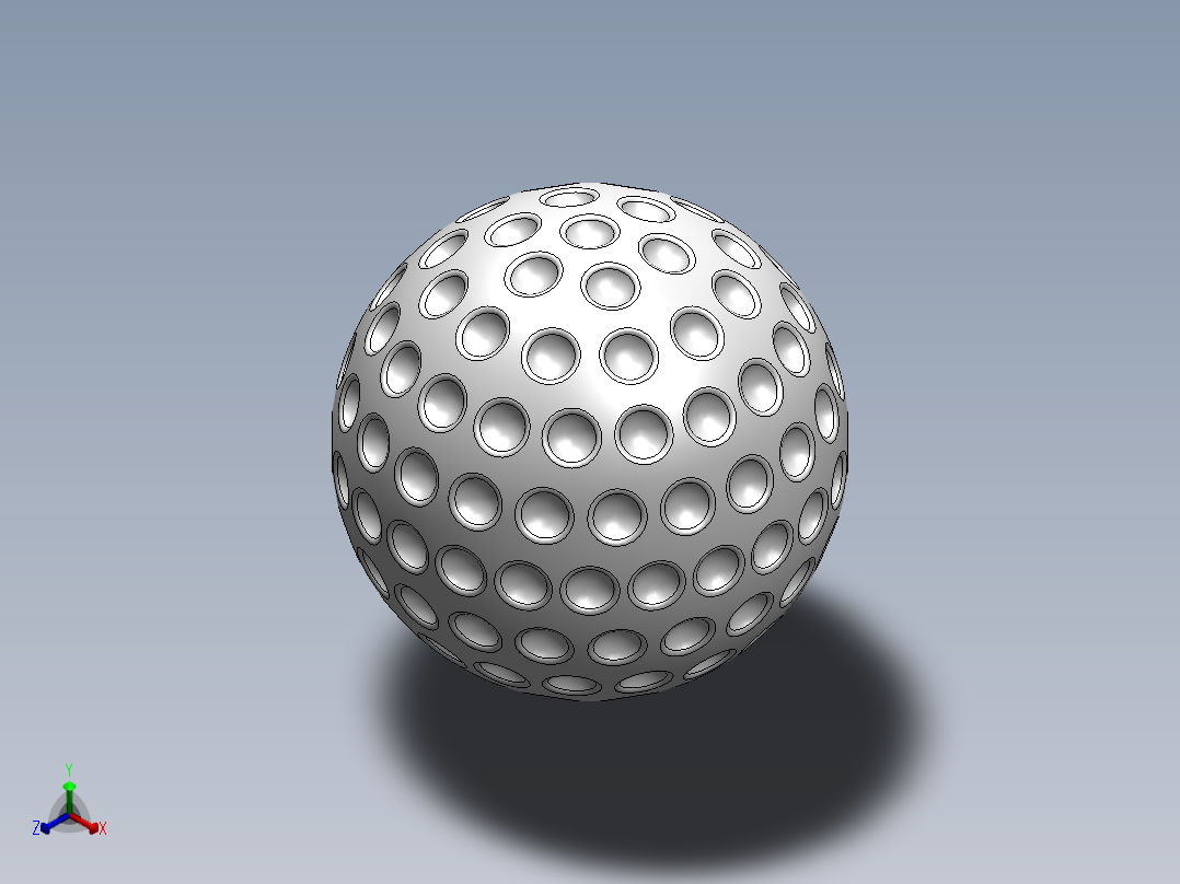 高尔夫球、高尔夫球小车、高尔夫球装备golf-ball-34 1 SW.zip正等轴测图