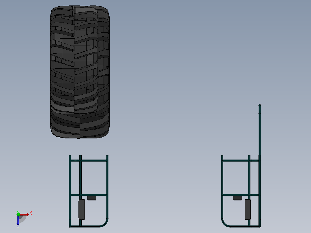 A3004216-倾卸车俯视图