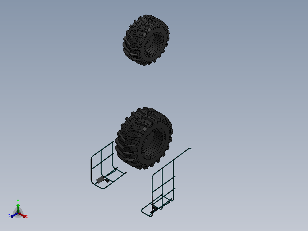 A3004216-倾卸车正等轴测图