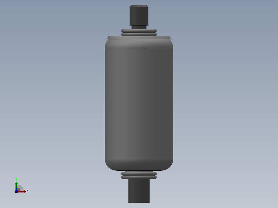国标囊式蓄能器(螺纹连接) NXQ J前视图