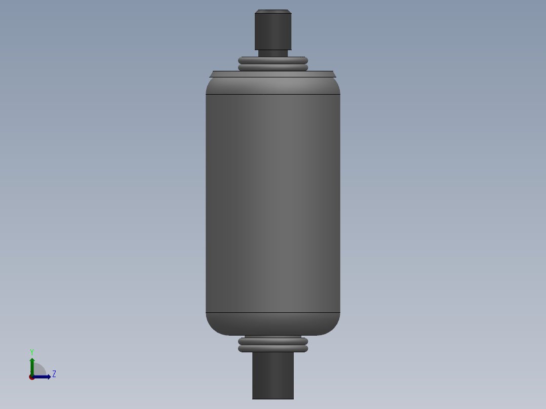国标囊式蓄能器(螺纹连接) NXQ J左视图