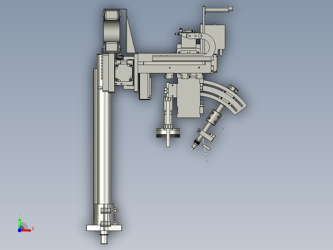 镜向三轴模组-OP006前视图