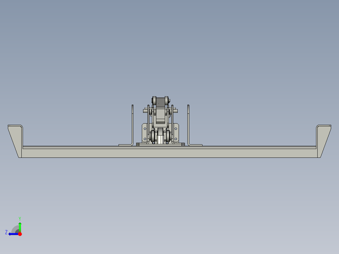 装配图-阻挡气缸右视图