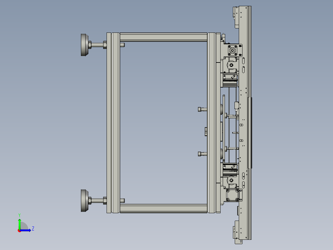 PCB-下料整体左视图