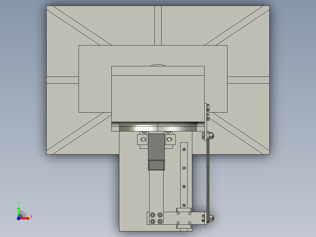 汽车零部件冲压推料装置前视图