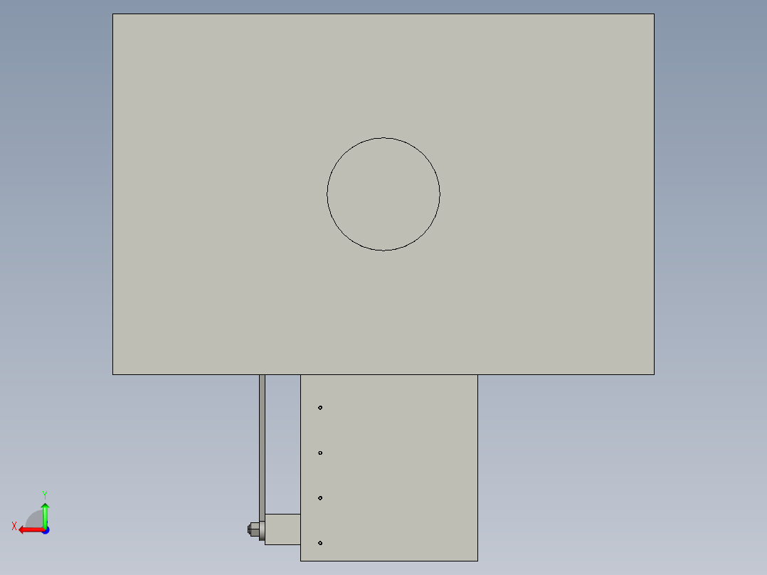 汽车零部件冲压推料装置后视图