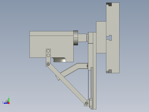 汽车零部件冲压推料装置右视缩略图