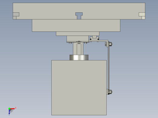 汽车零部件冲压推料装置俯视缩略图