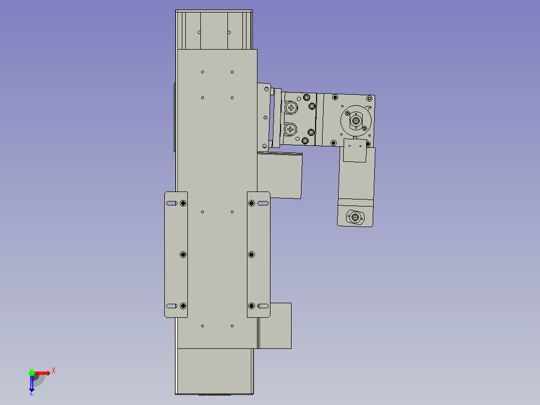 A2抓料总成俯视图