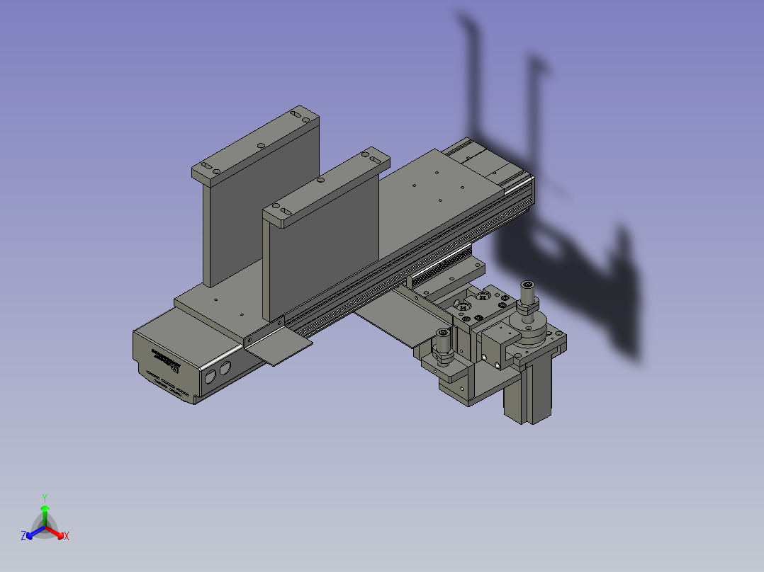 A2抓料总成正等轴测图