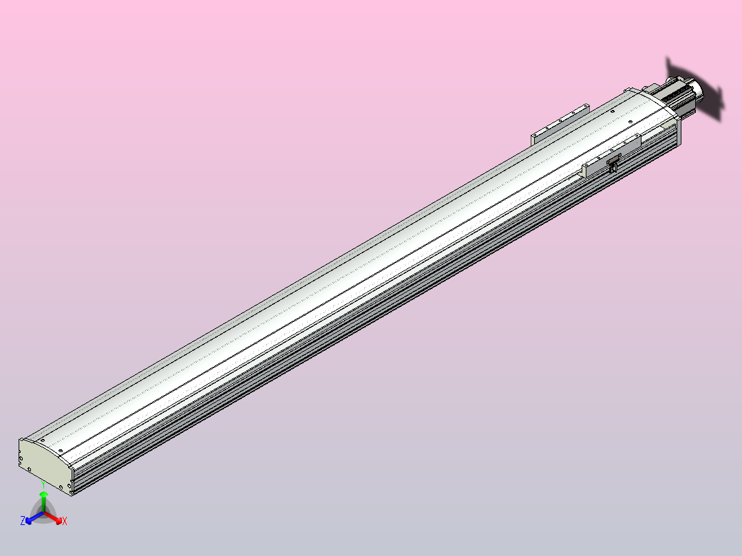 日规模组半封闭丝杆TPA-HNR-220D-3210C-L2050-M-Y-P1K-N3主视图