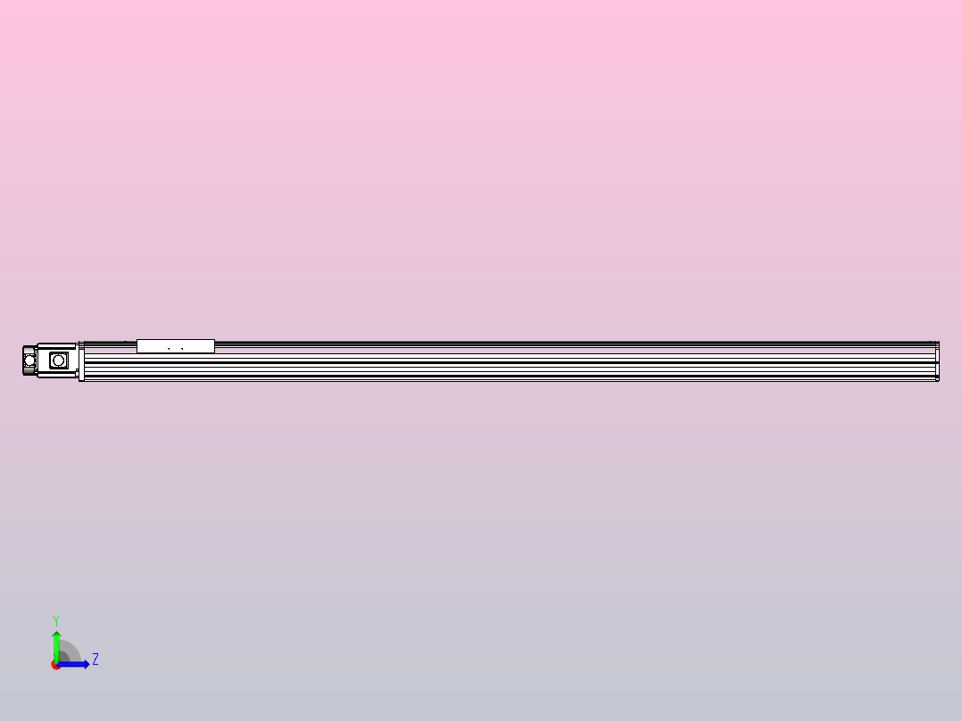 日规模组半封闭丝杆TPA-HNR-220D-3210C-L2050-M-Y-P1K-N3左视图