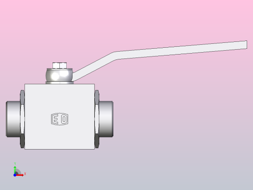 EO标准液压接头 2通不锈钢球阀KH28L71X前视缩略图