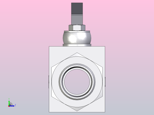 EO标准液压接头 2通不锈钢球阀KH28L71X左视缩略图