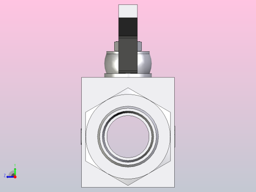 EO标准液压接头 2通不锈钢球阀KH28L71X右视缩略图