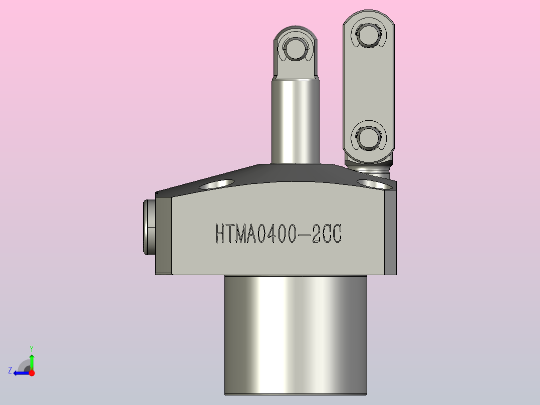 HTMA0400-2CC油压复动杠杆式夹紧器右视图