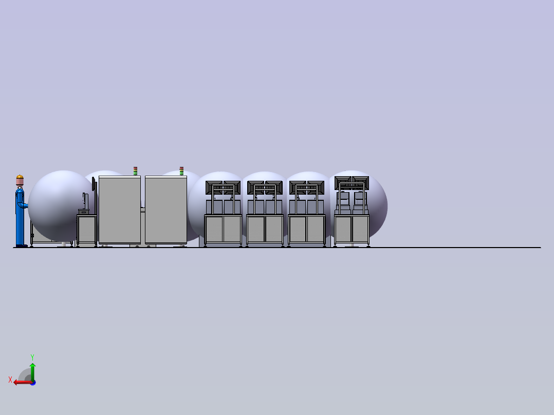 PCB板烧录自动化后视图