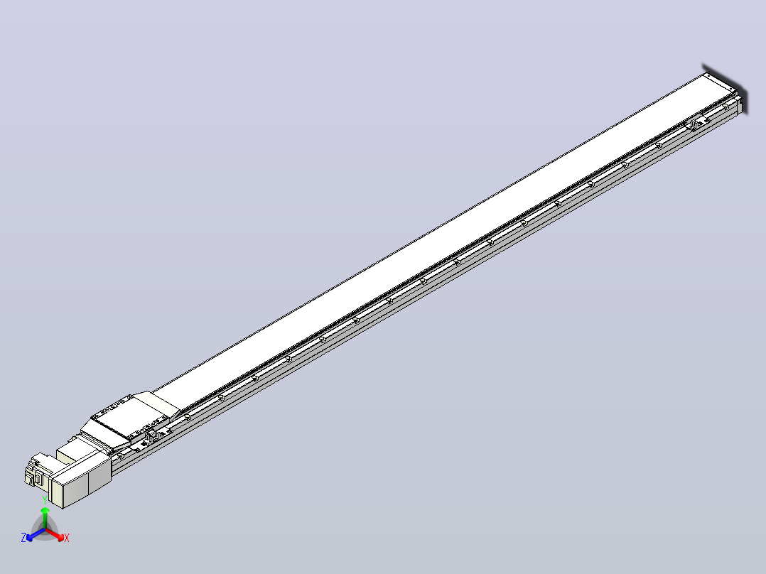 机器人皮带驱动直线轴TPA-GCB-120-P70-L1600-QR-M20-N3主视图