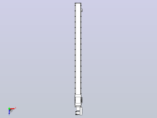 机器人皮带驱动直线轴TPA-GCB-120-P70-L1600-QR-M20-N3俯视缩略图