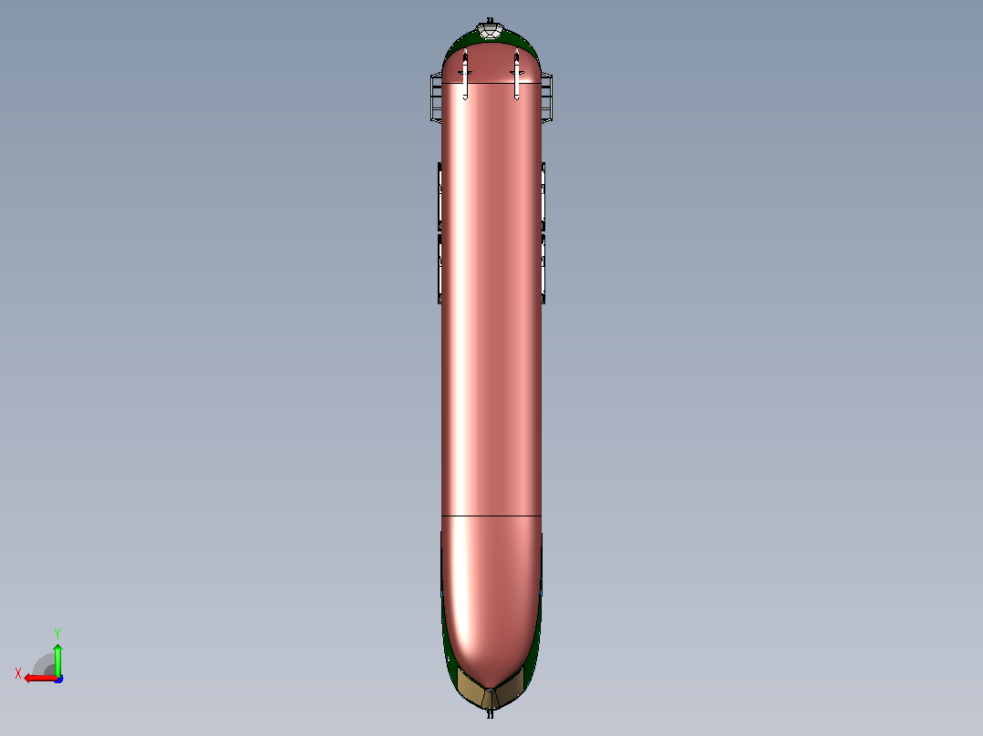 登陆舰CATIA V5 r21模型后视图