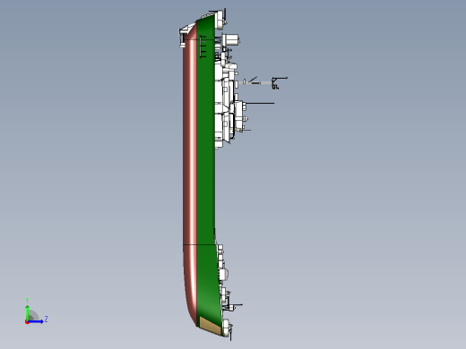登陆舰CATIA V5 r21模型左视缩略图