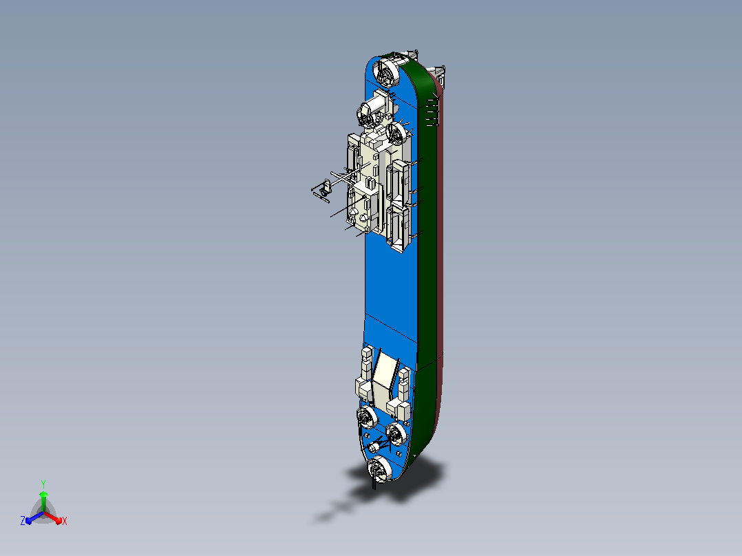 登陆舰CATIA V5 r21模型正等轴测图