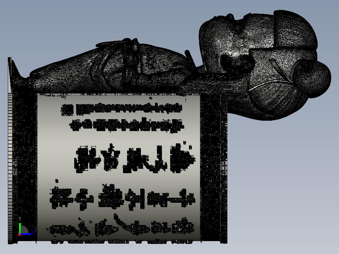 哪吒收纳桶+笔筒+摆件+左视图