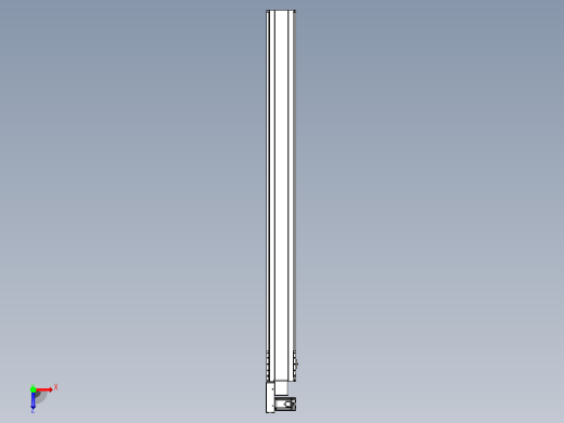 皮带直线轴半封闭可选导轨TPA-HNB-175D-140-L1950-ML-Y-P75-N3俯视缩略图