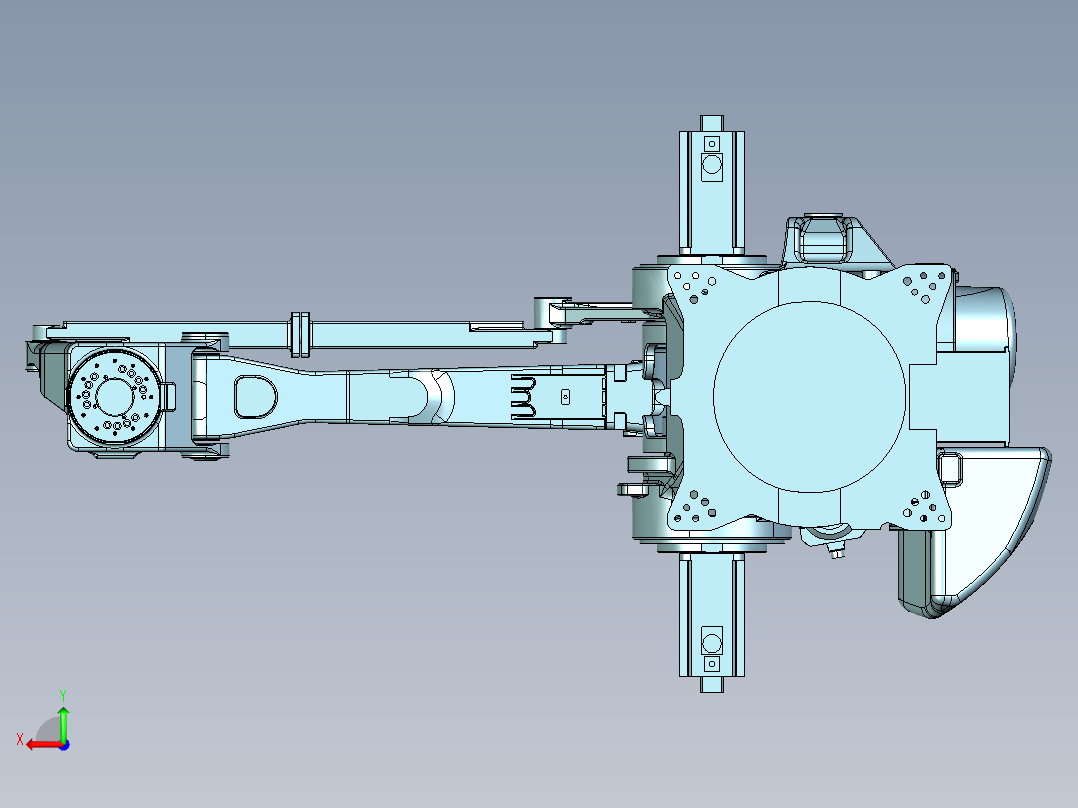 安川MPL800码垛机器人后视图