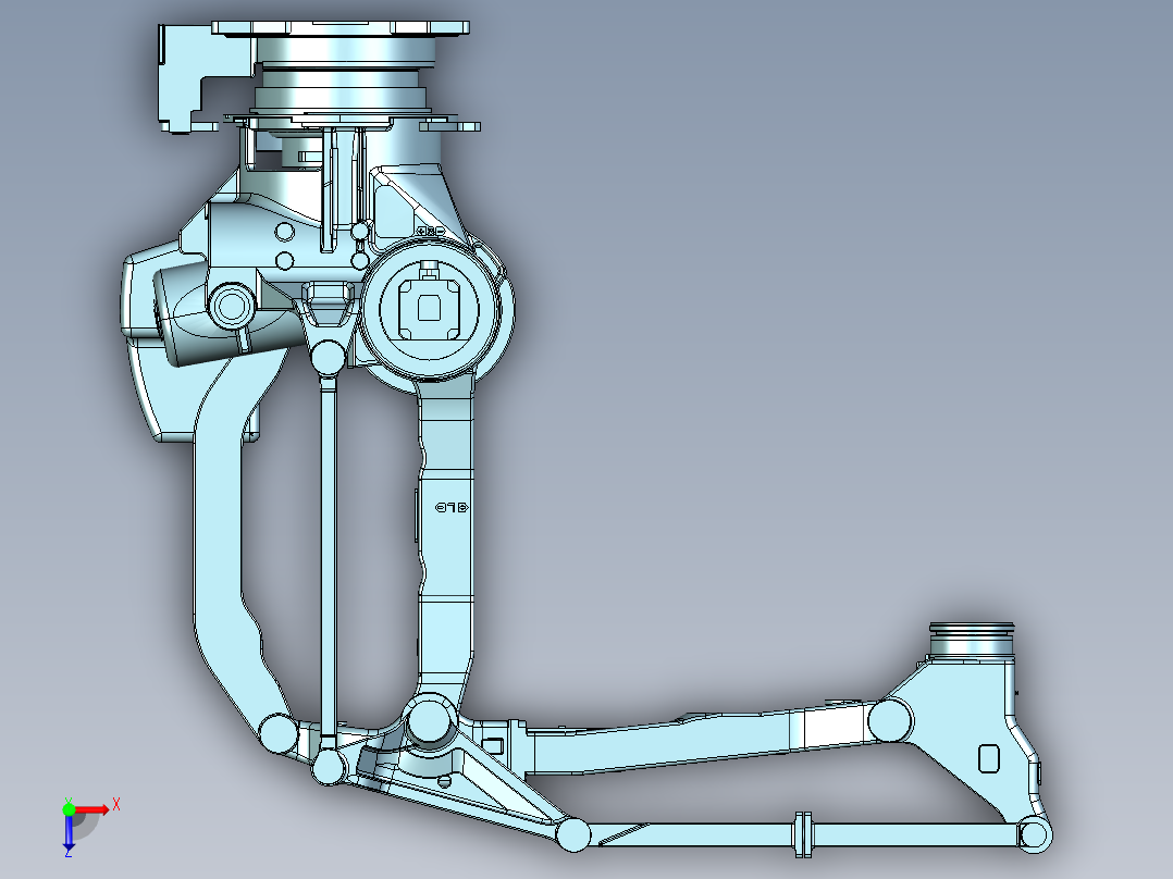 安川MPL800码垛机器人俯视图