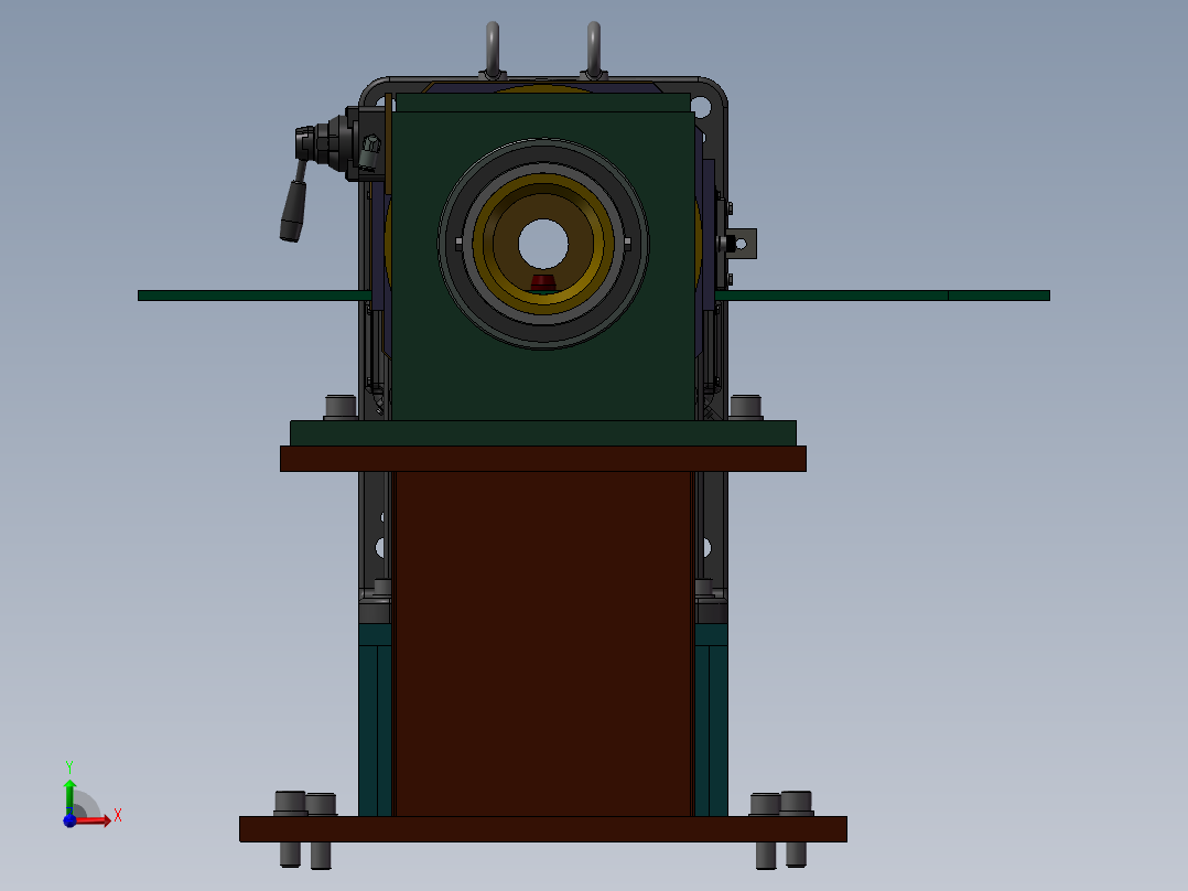 K3449-焊接翻转变位机前视图
