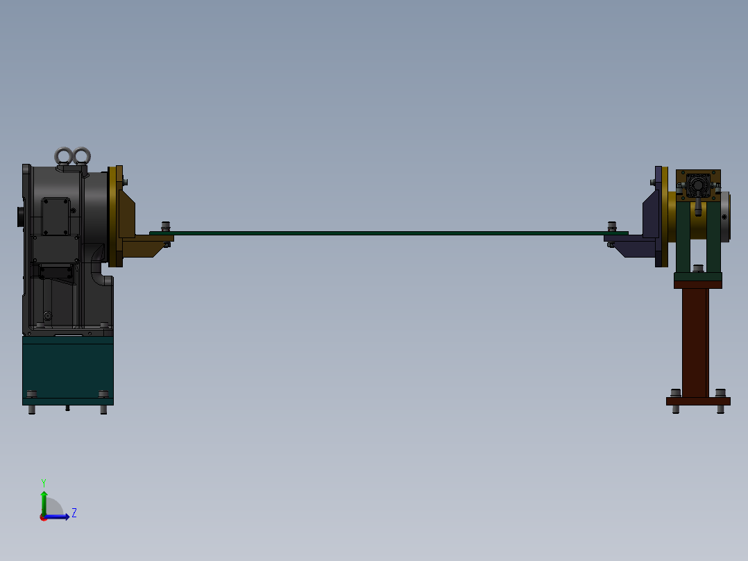 K3449-焊接翻转变位机左视图