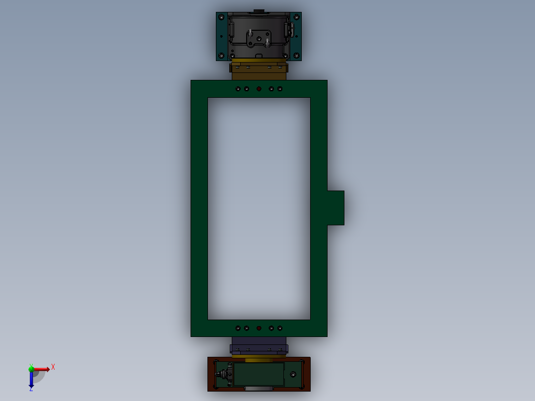 K3449-焊接翻转变位机俯视图