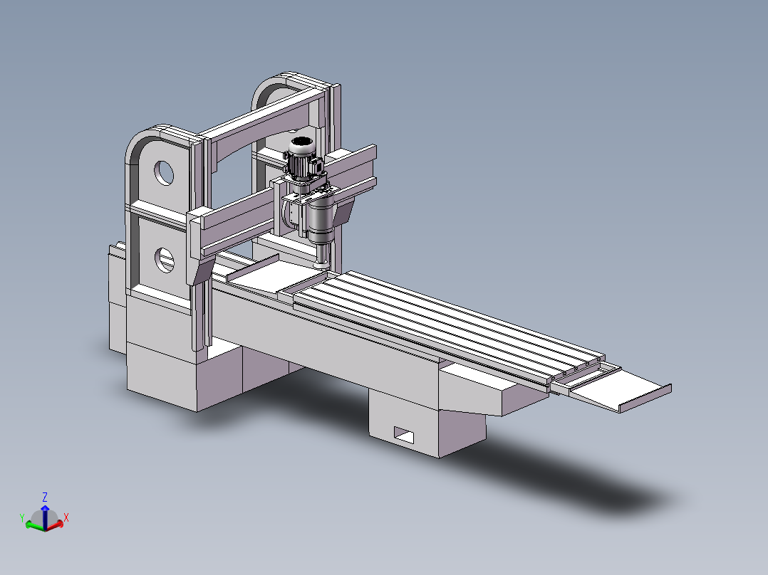 龙门铣床有限元分析(sw14+说明书+分析图片)