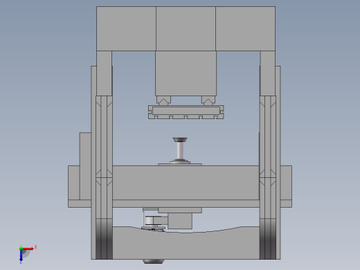 龙门铣床有限元分析(sw14+说明书+分析图片)俯视缩略图
