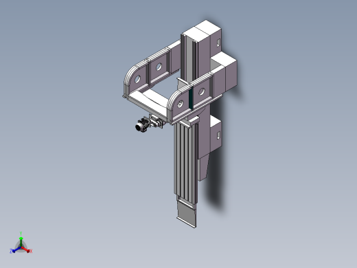 龙门铣床有限元分析(sw14+说明书+分析图片)正等轴测缩略图