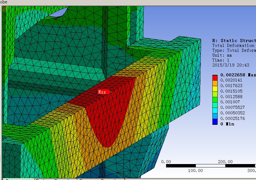 龙门铣床有限元分析(sw14+说明书+分析图片)