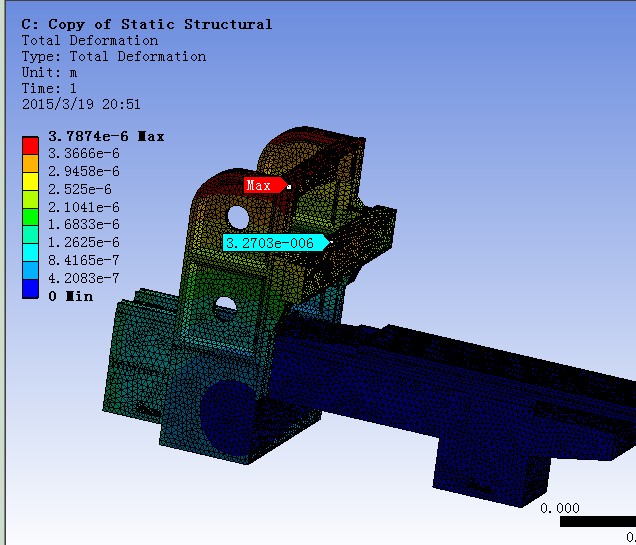 龙门铣床有限元分析(sw14+说明书+分析图片)