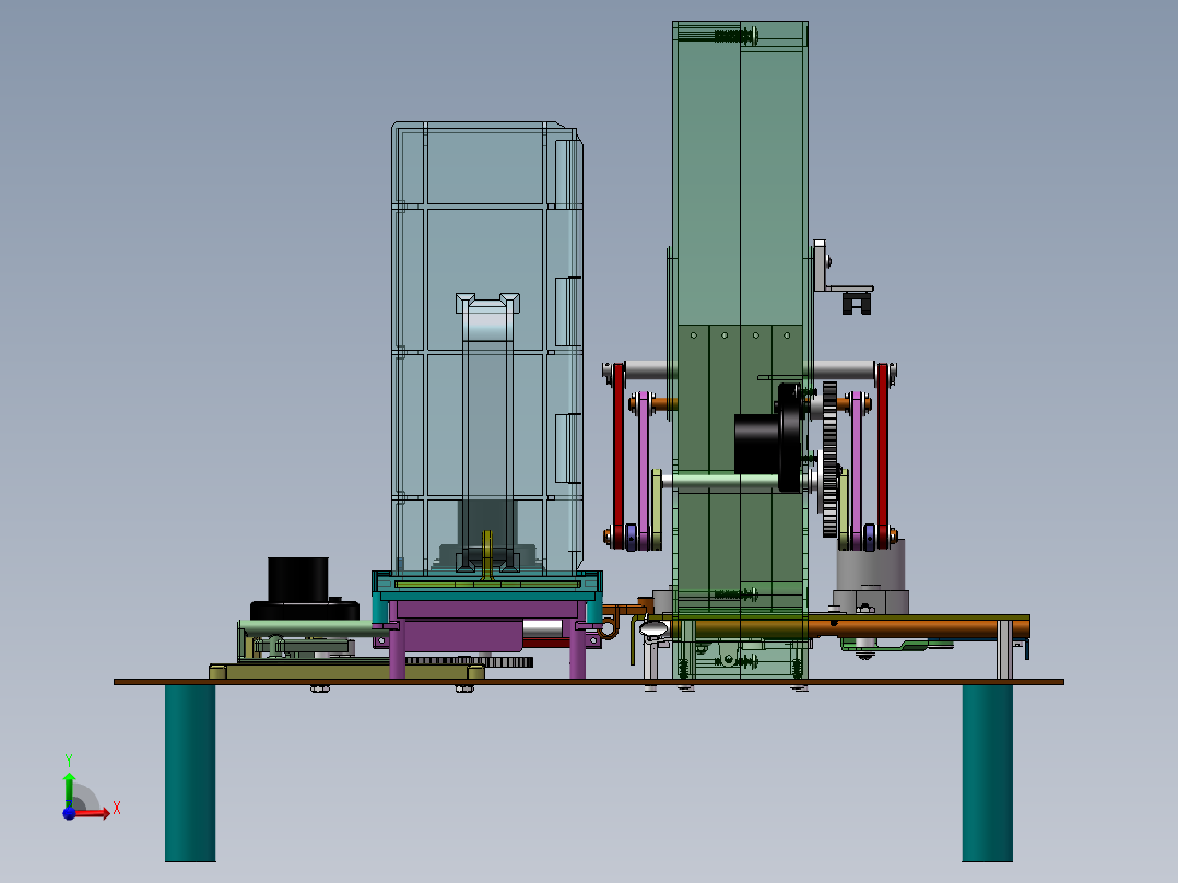小型全自动卷烟机构图纸sw13前视图