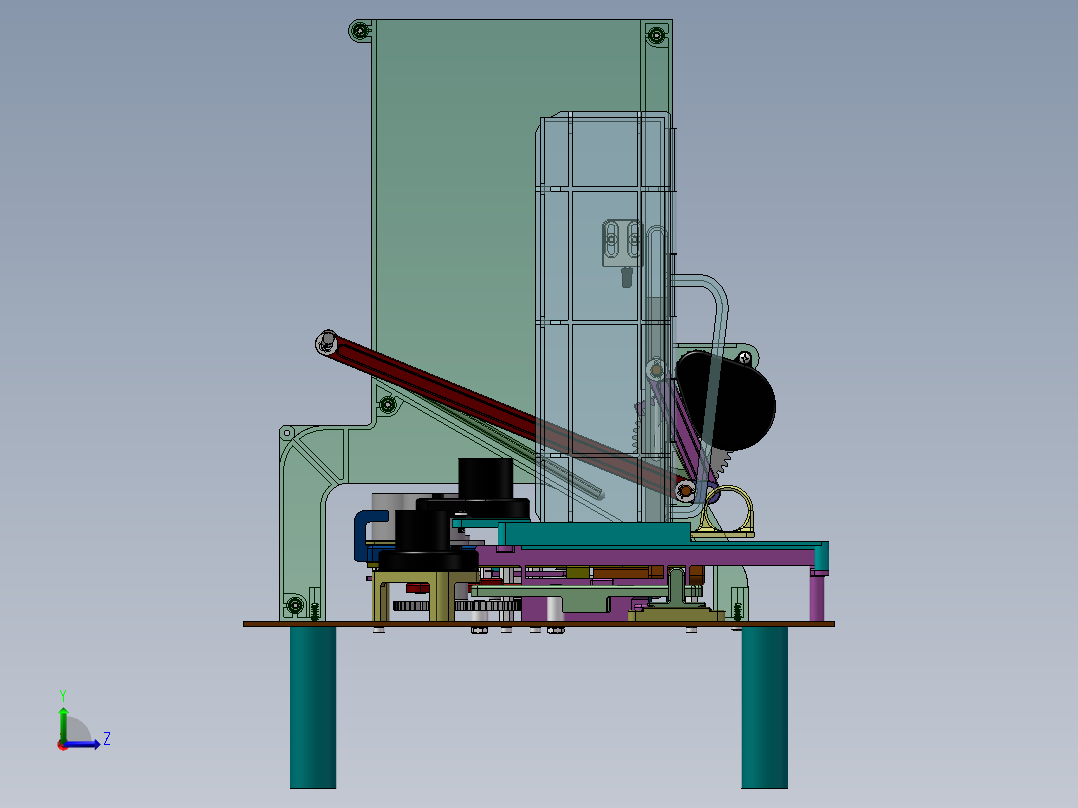 小型全自动卷烟机构图纸sw13左视图
