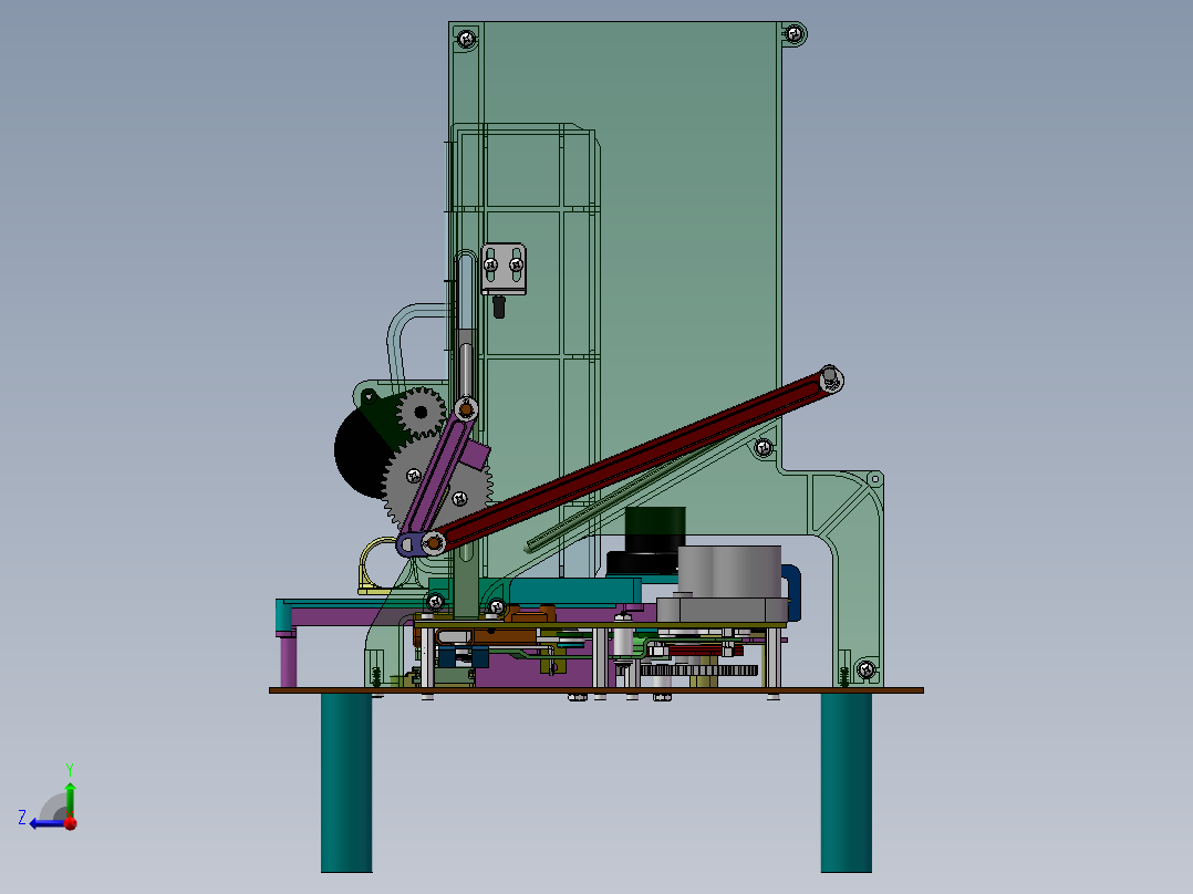 小型全自动卷烟机构图纸sw13右视图
