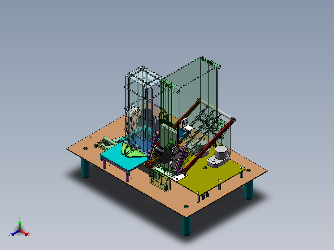 小型全自动卷烟机构图纸sw13正等轴测图