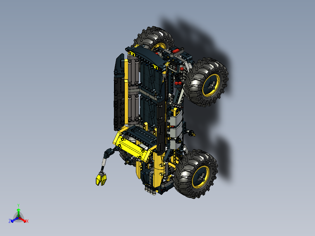 42081 Volvo概念轮式载运机3D数模图纸 STP格式