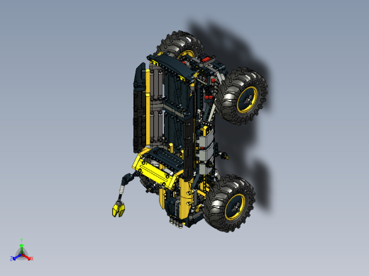 42081 Volvo概念轮式载运机3D数模图纸 STP格式正等轴测缩略图