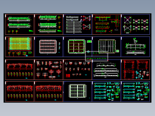 全套钢结构厂房图