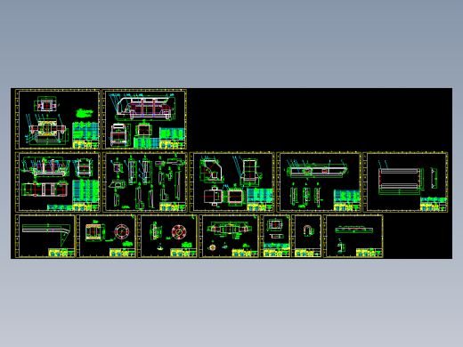 BWJ800X2880板式　给料机　CAD　全套图