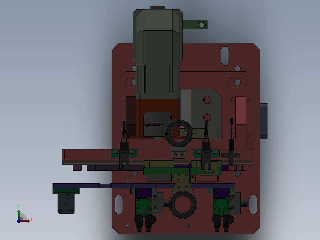 移载凸轮机械手移载机构3D数模图纸 Solidworks设计 附STEP前视图