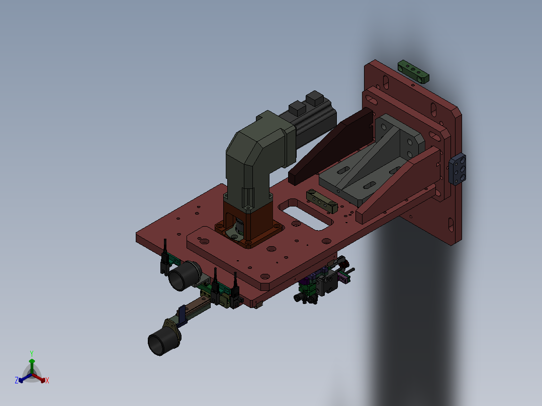 移载凸轮机械手移载机构3D数模图纸 Solidworks设计 附STEP正等轴测图